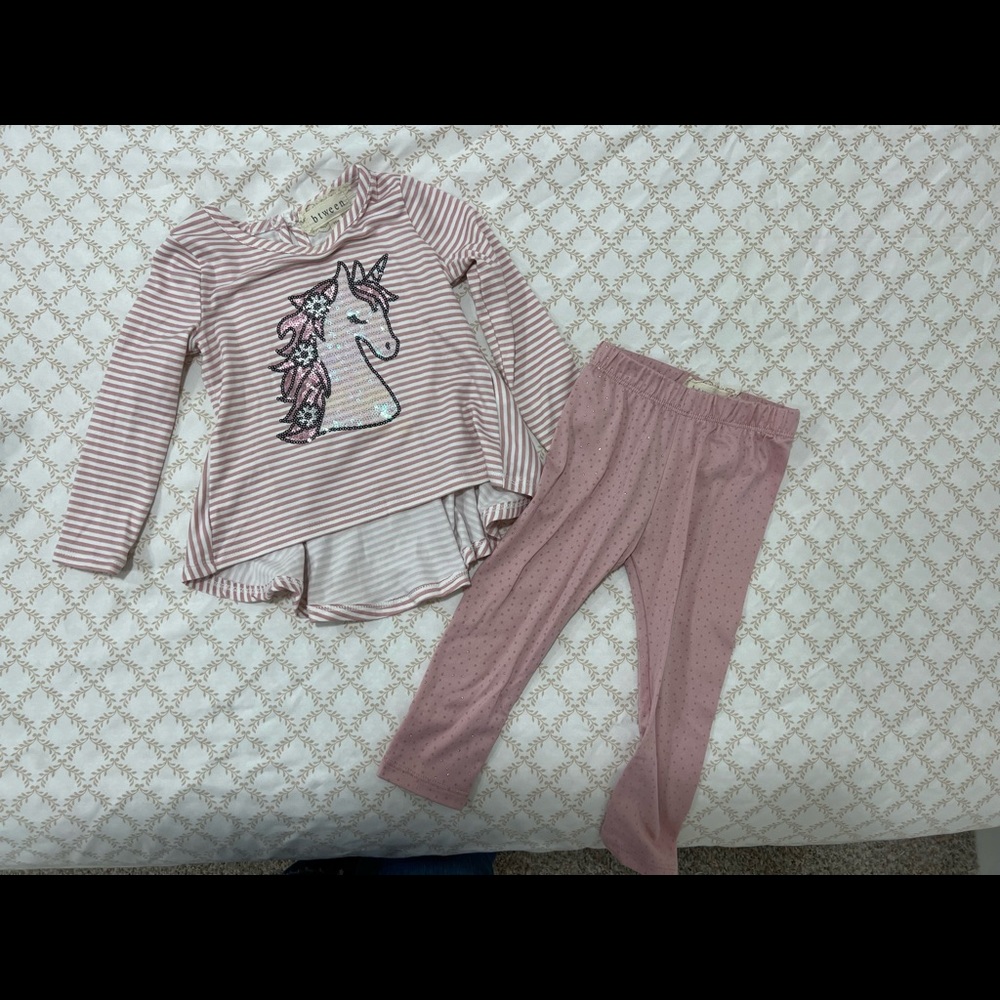 Cute pink unicorn set